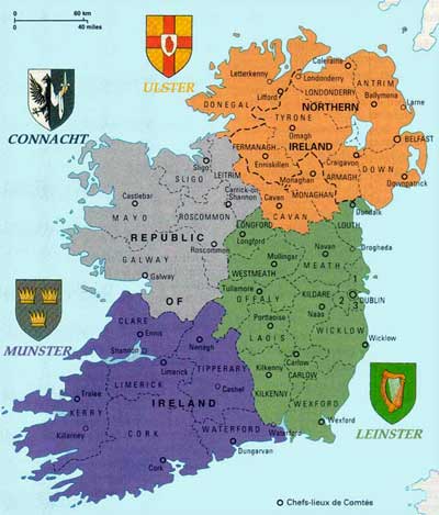 la géographie de irlande
